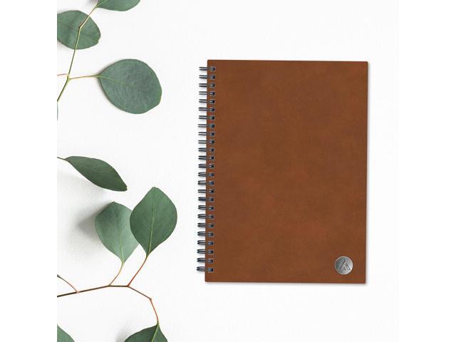 Blue Sky Faux Leather 1-Subject Wirebound College Rule Notebook, 80 Sheets