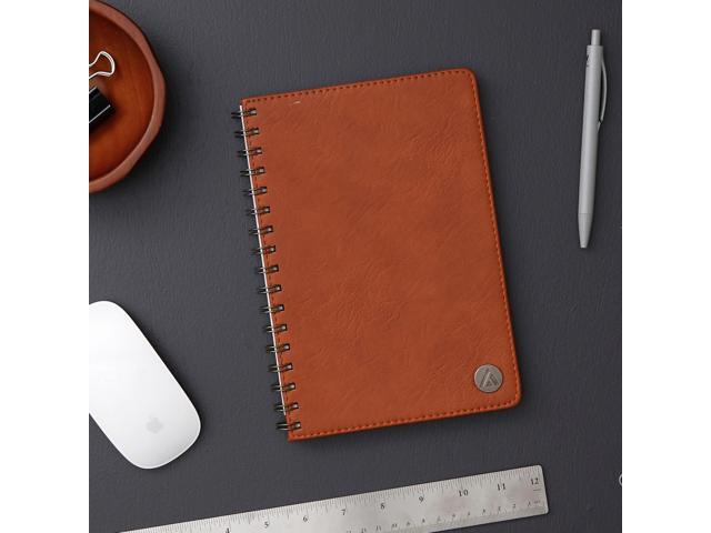Blue Sky Faux Leather 1-Subject Wirebound College Rule Notebook, 80 Sheets