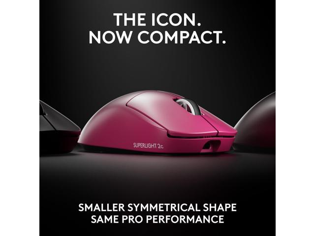 Logitech - PRO X SUPERLIGHT 2c LIGHTSPEED Lightweight Compact Wireless Optical HERO 2 Sensor 44 000 DPI Gaming Mouse for PC - Wireless - Magenta - image 6