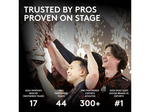 Logitech - PRO X SUPERLIGHT 2c LIGHTSPEED Lightweight Compact Wireless Optical HERO 2 Sensor 44 000 DPI Gaming Mouse for PC - Wireless - Magenta - image 7