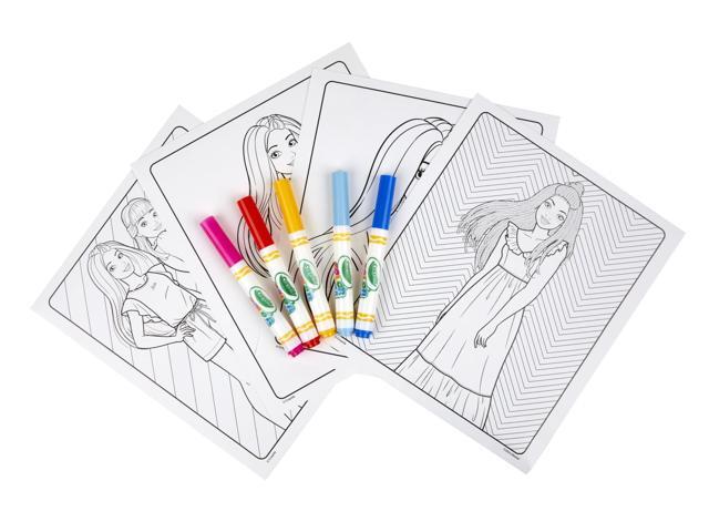 Color Wonder Barbie Coloring Pad and Markers Ages 3 and Up 18 Pages 752859