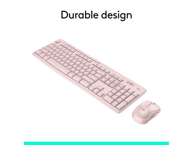 Logitech - MK270 Full-size Wireless Membrane Keyboard and Mouse Bundle for PC - Rose - image 9