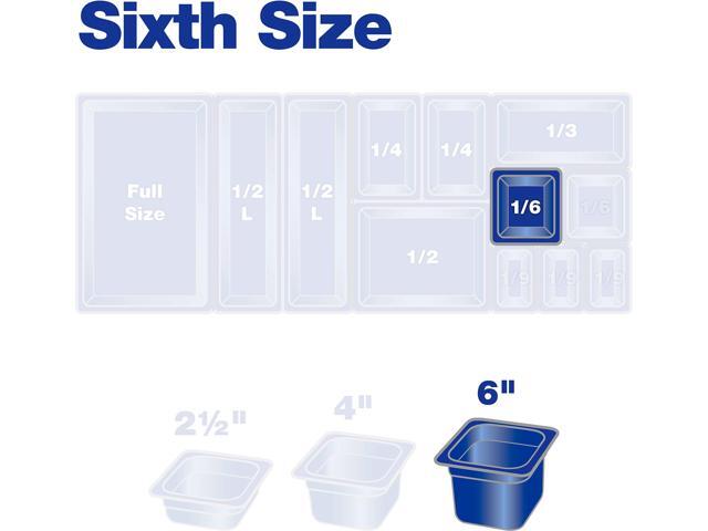 StorPlus High Heat Food Pan 2.5 qt 6.38 x 6.75 x 6 Amber Plastic 3088513