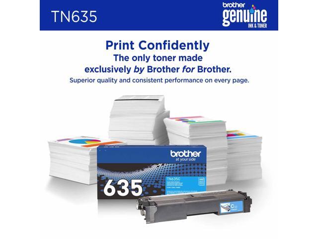 Brother TN635C Original Standard Yield Laser Toner Cartridge Cyan 1 Pack