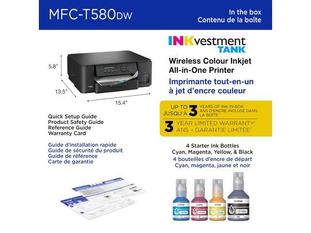 Brother MFC-T580DW INKvestment Tank Wireless All-in-One Color Inkjet Printer - image 6