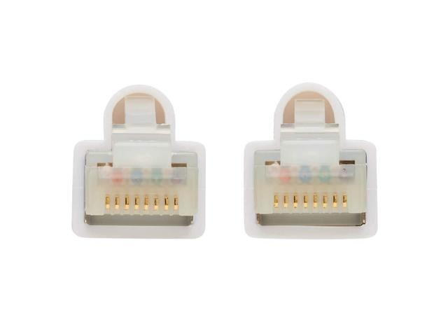 TRIPP LITE N262AB-014-WH 14 ft. Safe-IT Cat6a 10G Certified Snagless Antibacterial S/FTP Ethernet Cable (RJ45 M/M), PoE, White