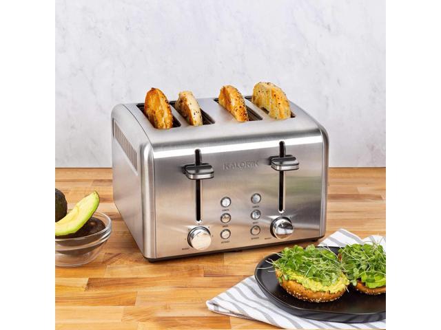 Kalorik 4-Slice Toaster, Stainless Steel (TO46813SS)