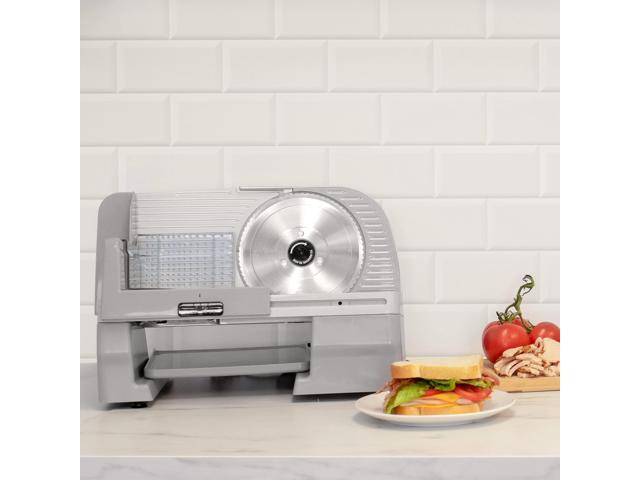 ChefsChoice 615A Electric Meat Slicer Features Precision thickness Control & Tilted Food Carriage For Fast & Efficient Slicing with Removable Blade...
