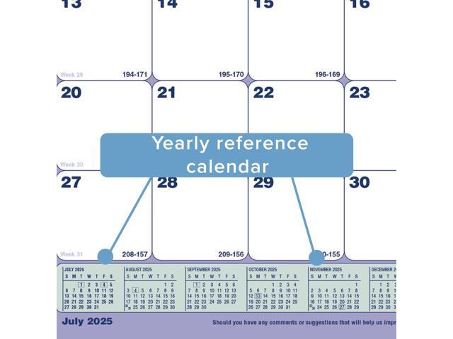 Brownline Academic 13-Month Desk Pad Calendar 11 x 8.5 2025-2026 CA181721