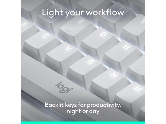 Logitech - Alto Keys K98M Full-size Wireless Mechanical keyboard with Backlit keys for PC, Mac, Laptops - Lilac - image 4