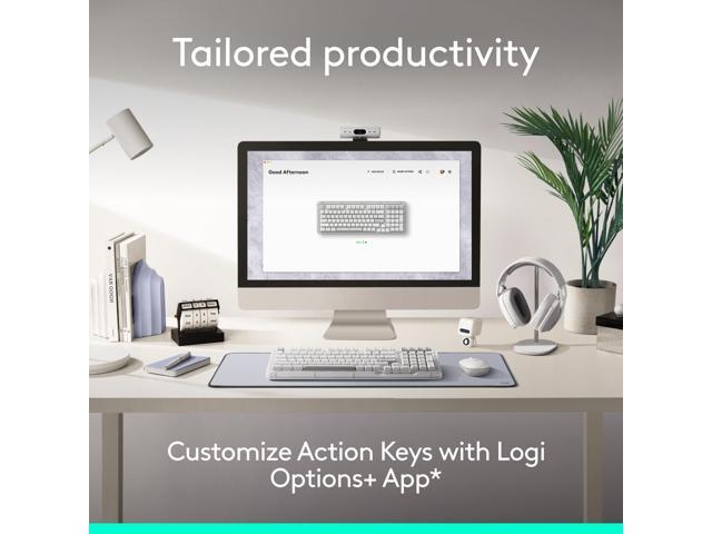 Logitech - Alto Keys K98M Full-size Wireless Mechanical keyboard with Backlit keys for PC, Mac, Laptops - Lilac - image 5