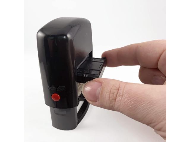 Printy Self-Inking Stamp 12 Selectable Messages 1.25' x 0.38' Red E4822
