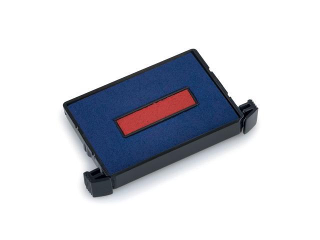 Printy Economy 5-in-1 Date Stamp Self Inking 1.63' x 1' Blue/Red 4754