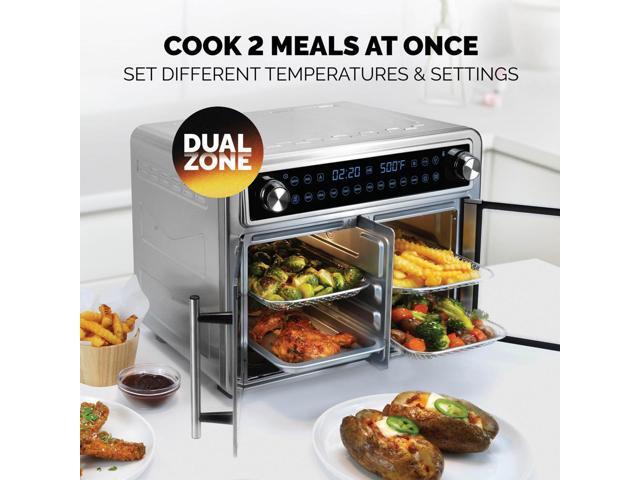 Kalorik MAXX 26Qt Flex Sync Air Fryer Oven with 14 Accessories, Stainless Steel