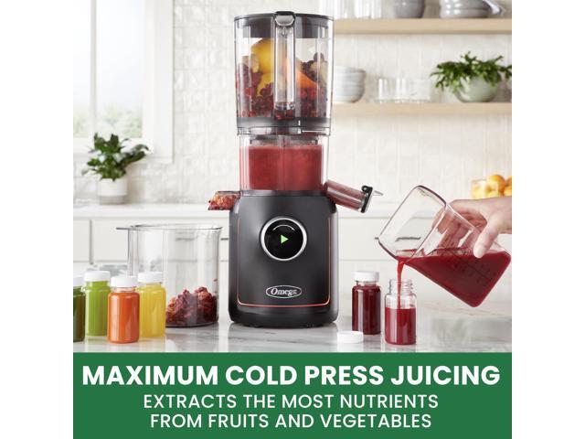 Omega Performance Batch Juicer With Intellidial Technology Hand Free Juicer - OMSMBTBK13