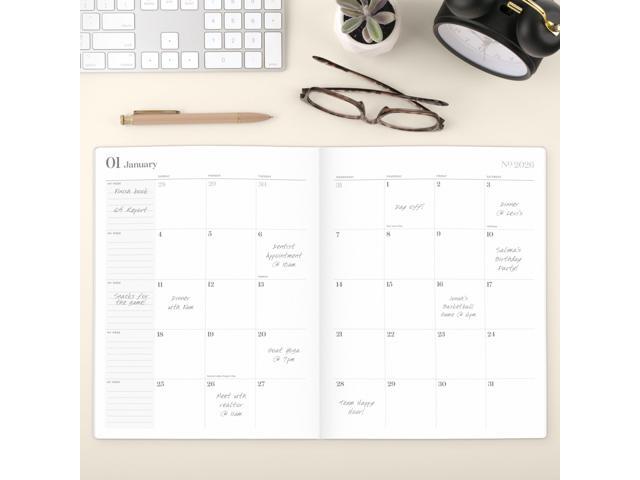WorkStyle Stitched Monthly Planner, 11 x 8.5, Sunbaked Clay Cover, 12-Month (Jan-Dec): 2026