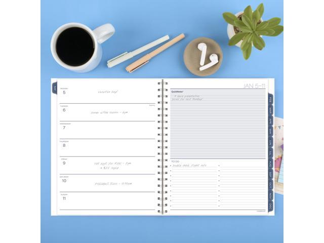 Cambridge 2026 Planner, Weekly & Monthly, 8-1/2' x 11', Large, Abyss 1756-905-26
