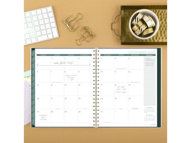 Cambridge 2026 Planner, Weekly & Monthly, 8-1/2' x 11', Large, Emerald Isle