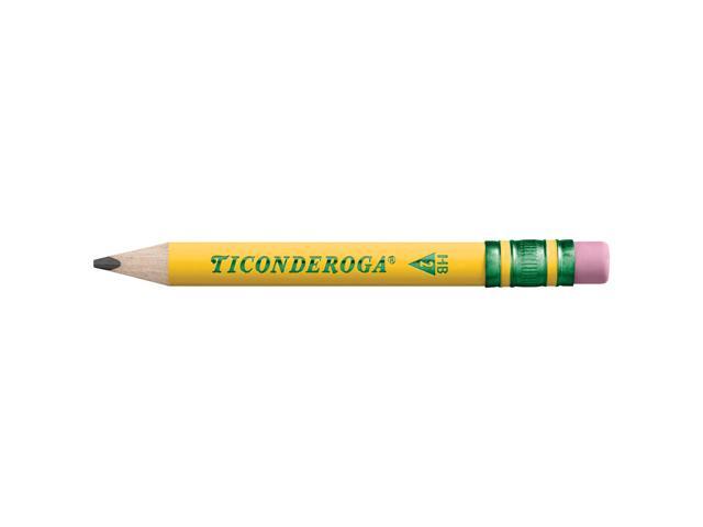 My First Short Pencil with Eraser 3.6 mm HB #2 Black Lead/Yellow Barrel 36/Pack X331360001
