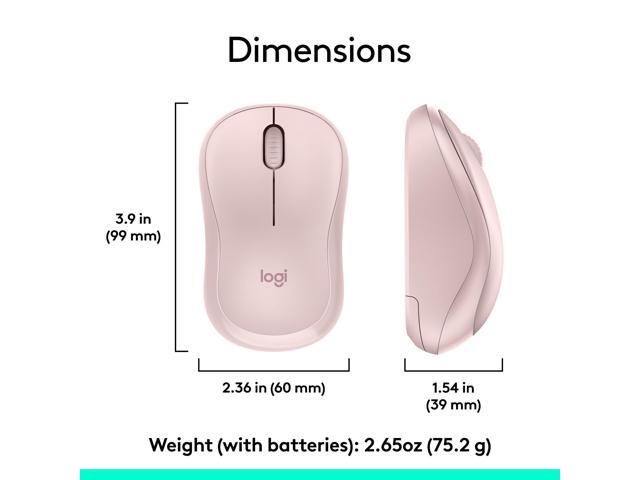 Logitech - MK270 Full-size Wireless Membrane Keyboard and Mouse Bundle for PC - Rose - image 11