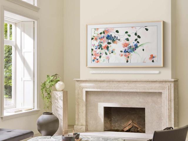 Samsung - 65" The Frame Customizable Bezel - Modern - Teak - image 8