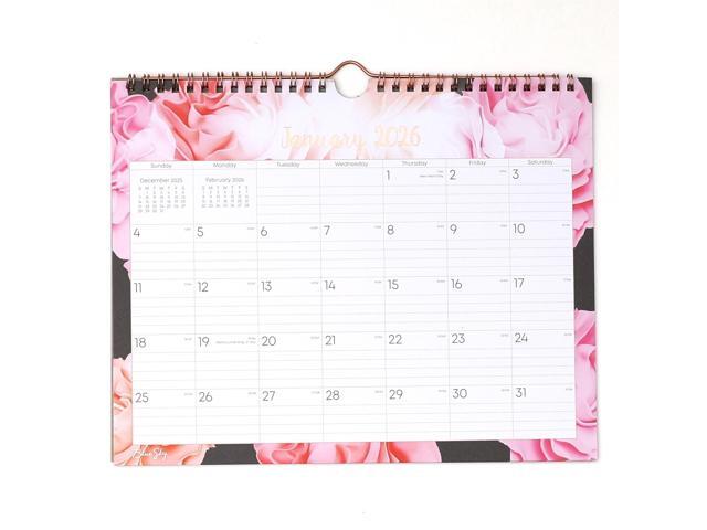 Joselyn Monthly Wall Calendar Floral Artwork 11 x 8.75 White/Multicolor Sheets 12-Month Jan to Dec: 2026 147480