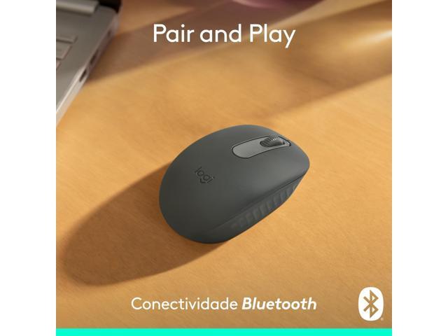 Logitech - M196 Lightweight Bluetooth Wireless Optical Mouse Compact 3-Button Ambidextrous Mouse with Smooth Tracking - Wireless - Graphite - image 8