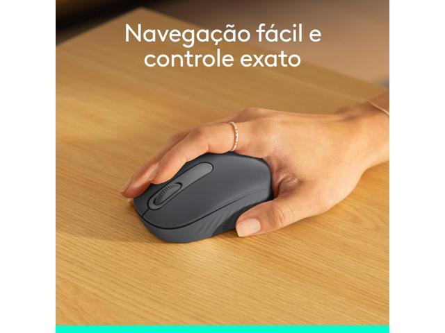 Logitech - M196 Lightweight Bluetooth Wireless Optical Mouse Compact 3-Button Ambidextrous Mouse with Smooth Tracking - Wireless - Graphite - image 11
