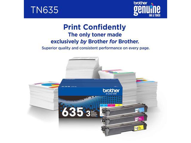 Brother - Genuine TN635 3PK 3-Pack of Standard Yield Cyan, Magenta, and Yellow Toner Cartridges - Cyan/Magenta/Yellow - image 6