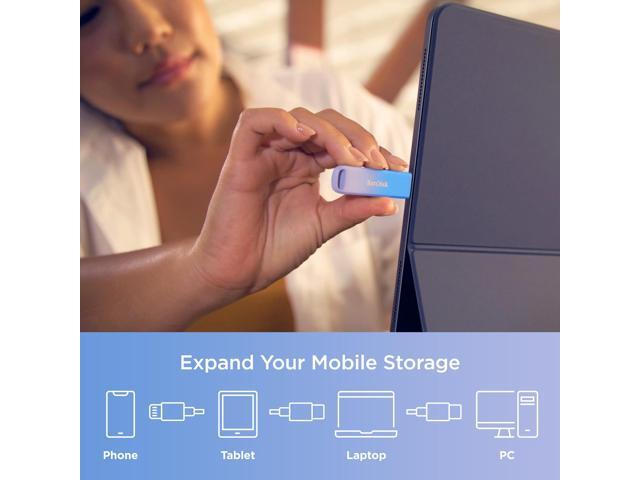 SanDisk - Creator Phone Drive 256GB USB Type C and Lightning connectors - Blue - image 11