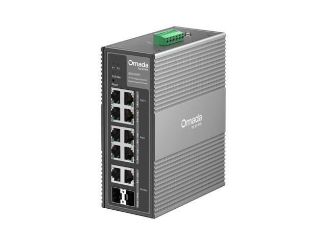 TP-Link Omada 10-Port Gigabit Industrial Easy Managed Switch with 6-Port PoE+ and 2-Port PoE++