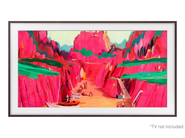 Samsung - 85" The Frame Customizable Bezel - Modern - Brown - image 11