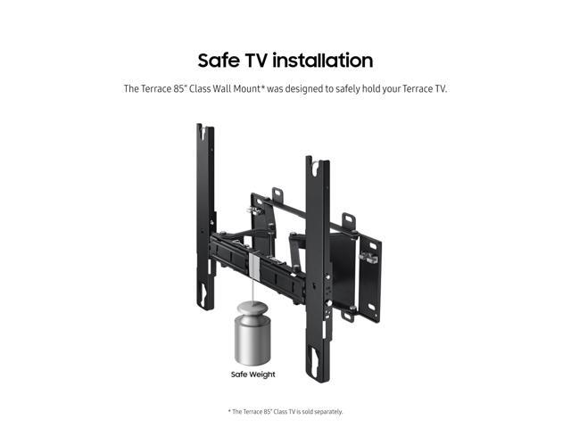 Samsung - 85” The Terrace Outdoor Wall Mount - Black - image 11