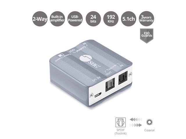 SIIG Toslink/Coaxial Bi-directional Audio Converter