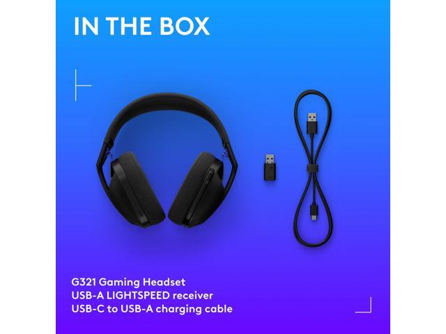 Logitech - G321 LIGHTSPEED Wireless Over-the-EarBluetooth Gaming Headset for Windows, PS4, PS5, Nintendo Switch, Mobile - Black - image 11