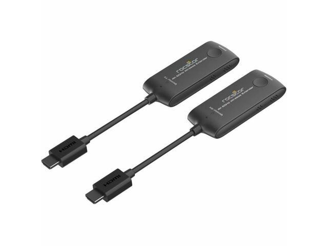 Rocstor TrueReach TR9 4K@60Hz Mini Portable 65ft (20M) HDMI over Wireless Extender 4096×2160@60HZ (Y10G009-B2) - Black