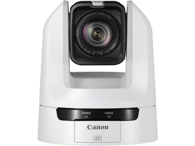 Canon CR-N100 PTZ Camera (White), 20x Optical Zoom, 4K UHD Video, Professional Productions, House of Worship, Education, Broadcast, Corporate, Events