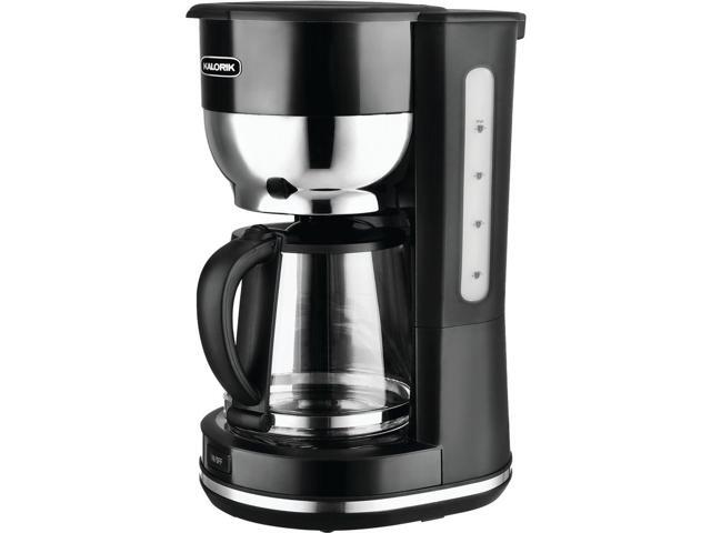 Kalorik Mid-Century 10 Cup Retro Coffee Maker, Black