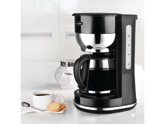Kalorik Mid-Century 10 Cup Retro Coffee Maker, Black