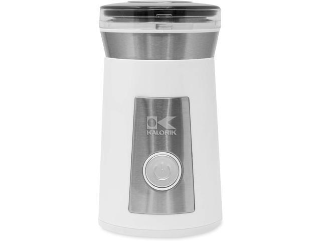 Kalorik Coffee and Herb Grinder, Stainless Steel & White, CG 44047 W