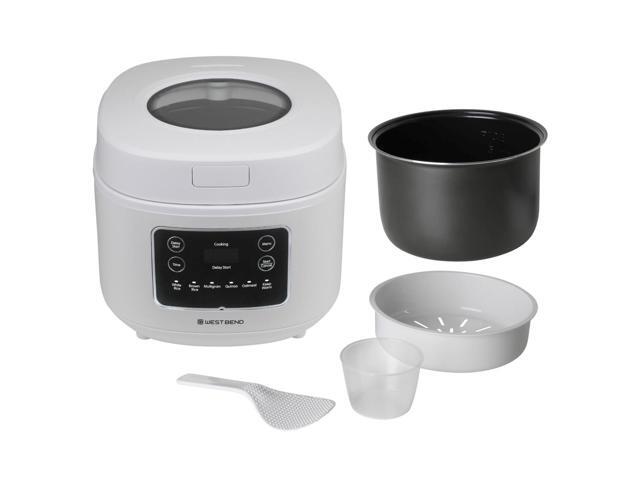West Bend Programmable 12-Cup Multi-Function Rice & Grain Cooker- White
