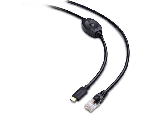 cable matters usb c to rj45 console cable for windows and macbook pro (compatible cisco console cable, rollover cable) with ftd