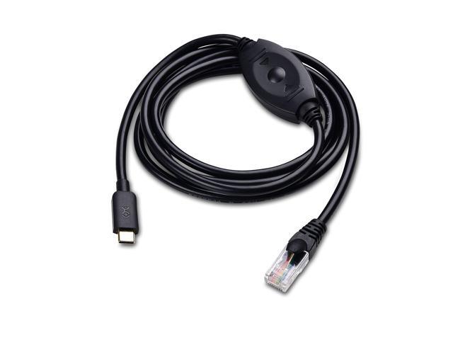 cable matters usb c to rj45 console cable for windows and macbook pro (compatible cisco console cable, rollover cable) with ftd