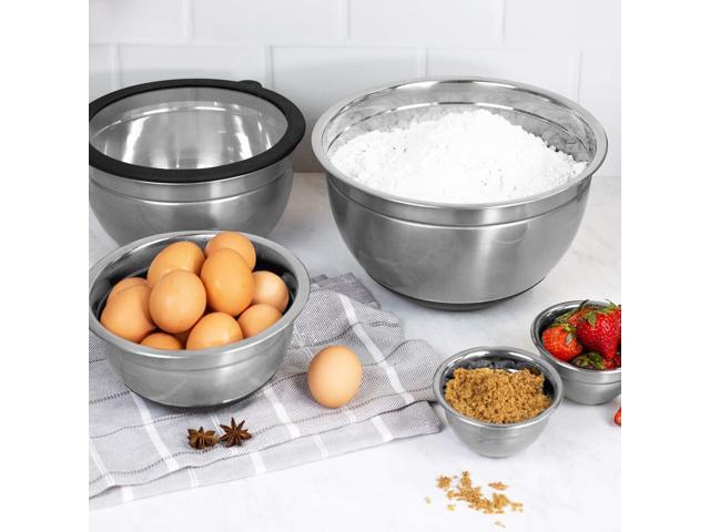 KALORIK 10 Piece Mixing Bowl Set- Stainless Steel