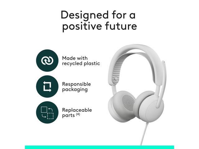 Logitech Zone Wired 2 Noise-Canceling Headset (UC) - Off-white