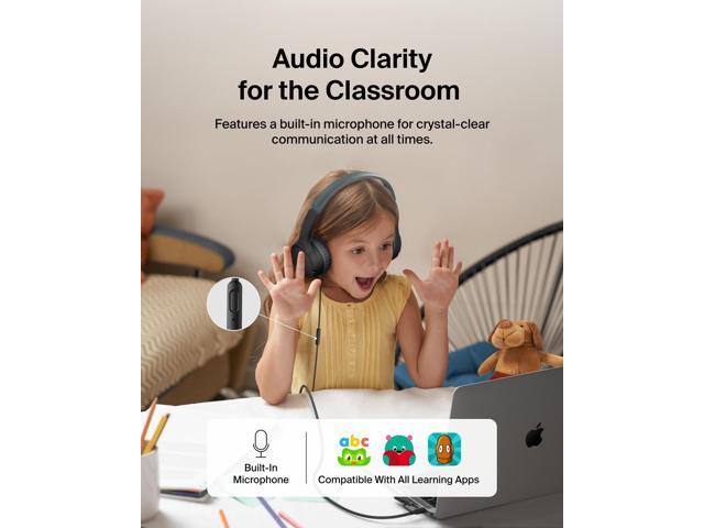 Belkin SoundForm Mini New Wired On-Ear Headphones for Kids