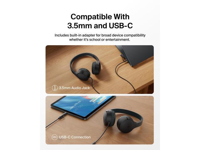 Belkin SoundForm Mini New Wired On-Ear Headphones for Kids