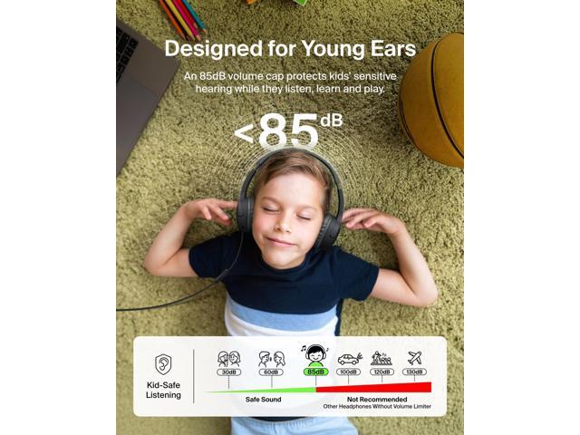 Belkin SoundForm Mini New Wired On-Ear Headphones for Kids