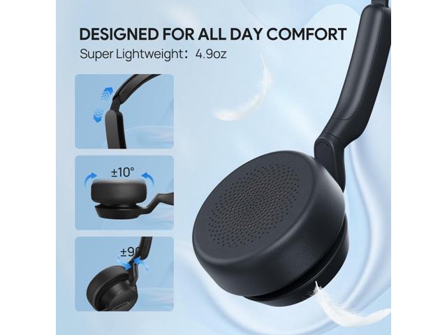 Yealink UH42 USB-C/A Headset with Noise Cancelling Mic, Wired Headphones for PC Computer Laptop, Compatible with Zoom Teams, Comfort Ear Cushions,...