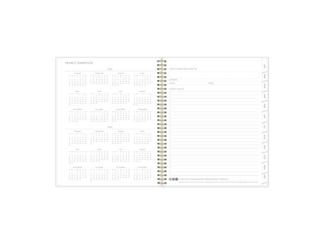 Mimosa Weekly/Monthly Planner 11 x 8.5 Floral Artwork Yellow/Green/White Cover 12-Month Jan to Dec: 2026 149059